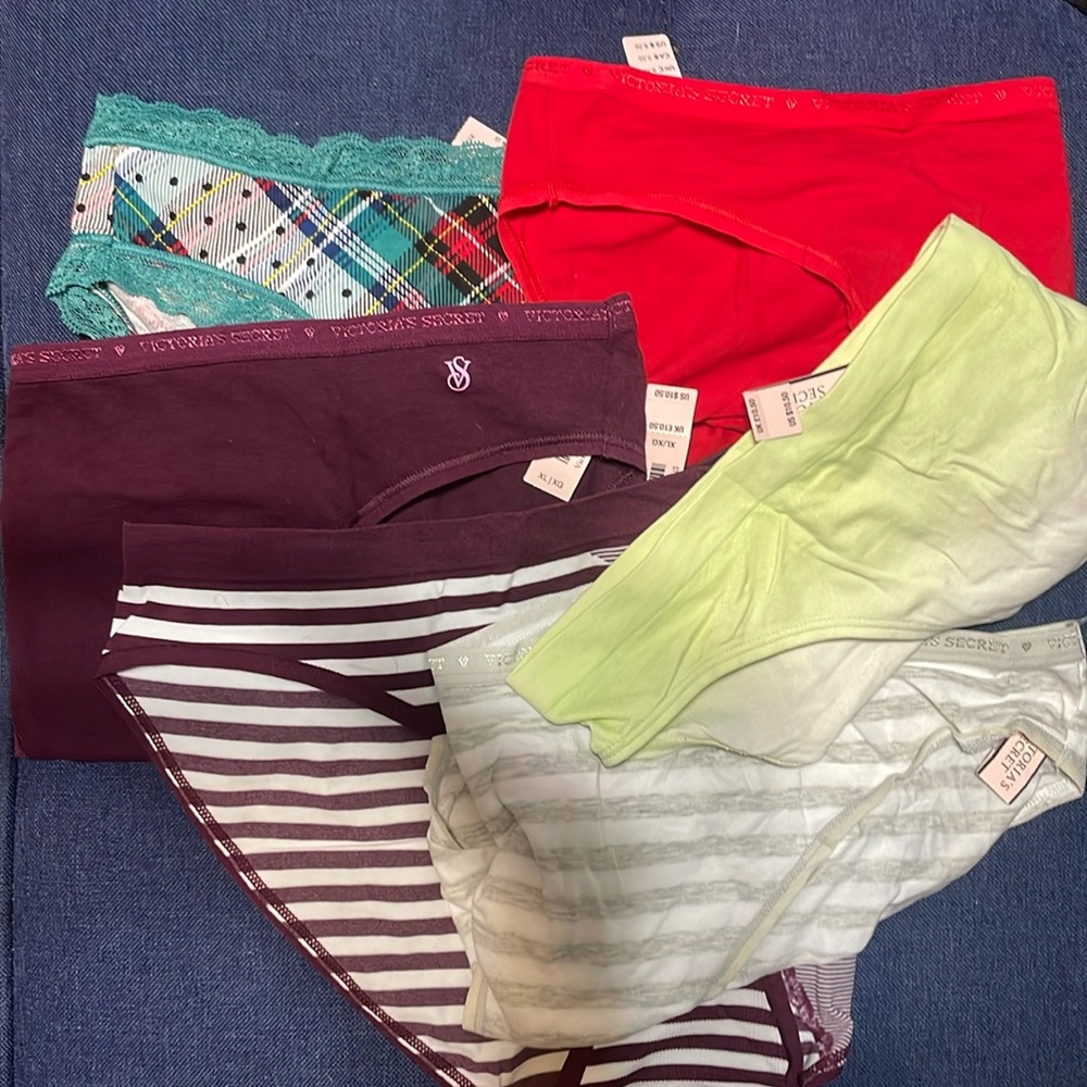 6 pair bundle of XL bikini style Victoria secret panties.